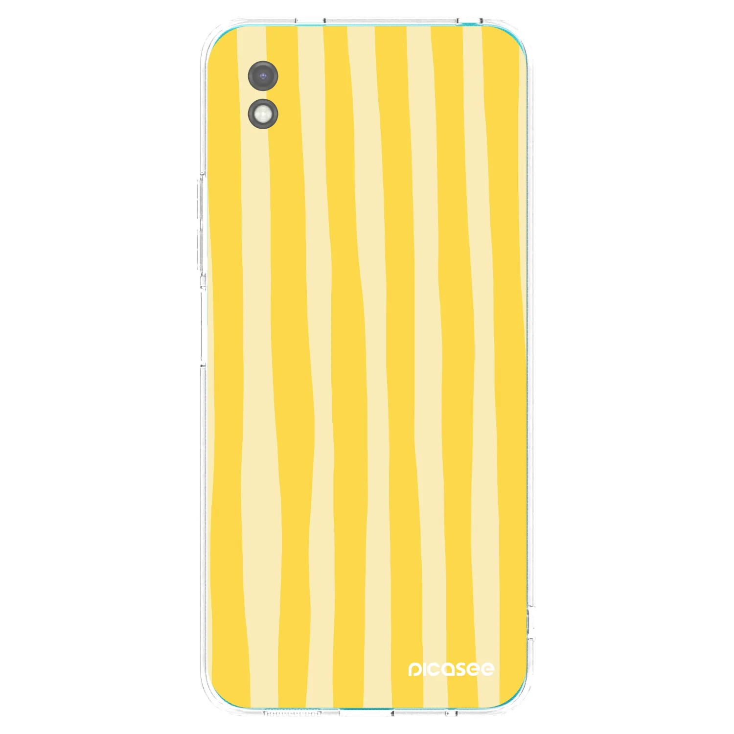 Picasee silikonski črni ovitek za Xiaomi Redmi 9A - Lines lemon