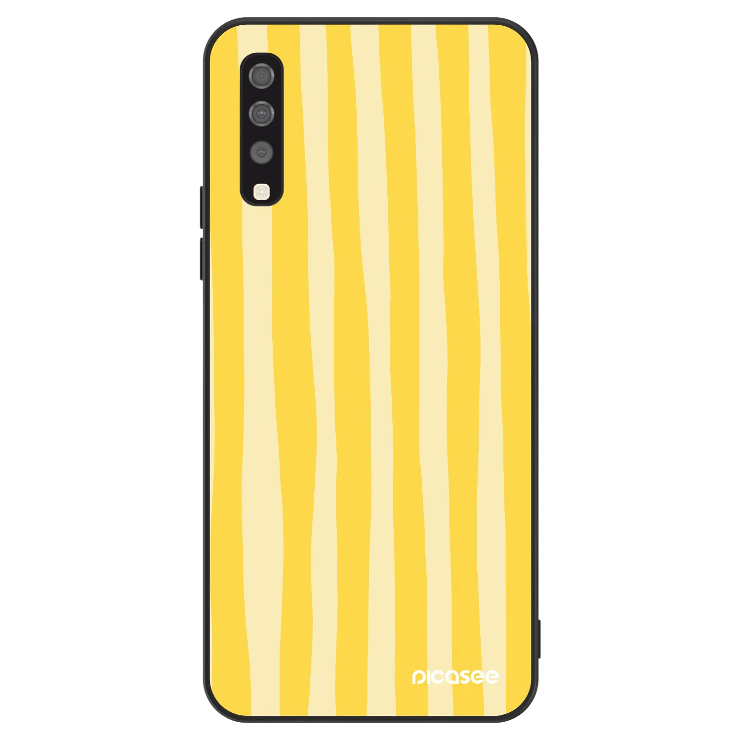 Picasee ULTIMATE CASE za Samsung Galaxy A70 A705F - Lines lemon