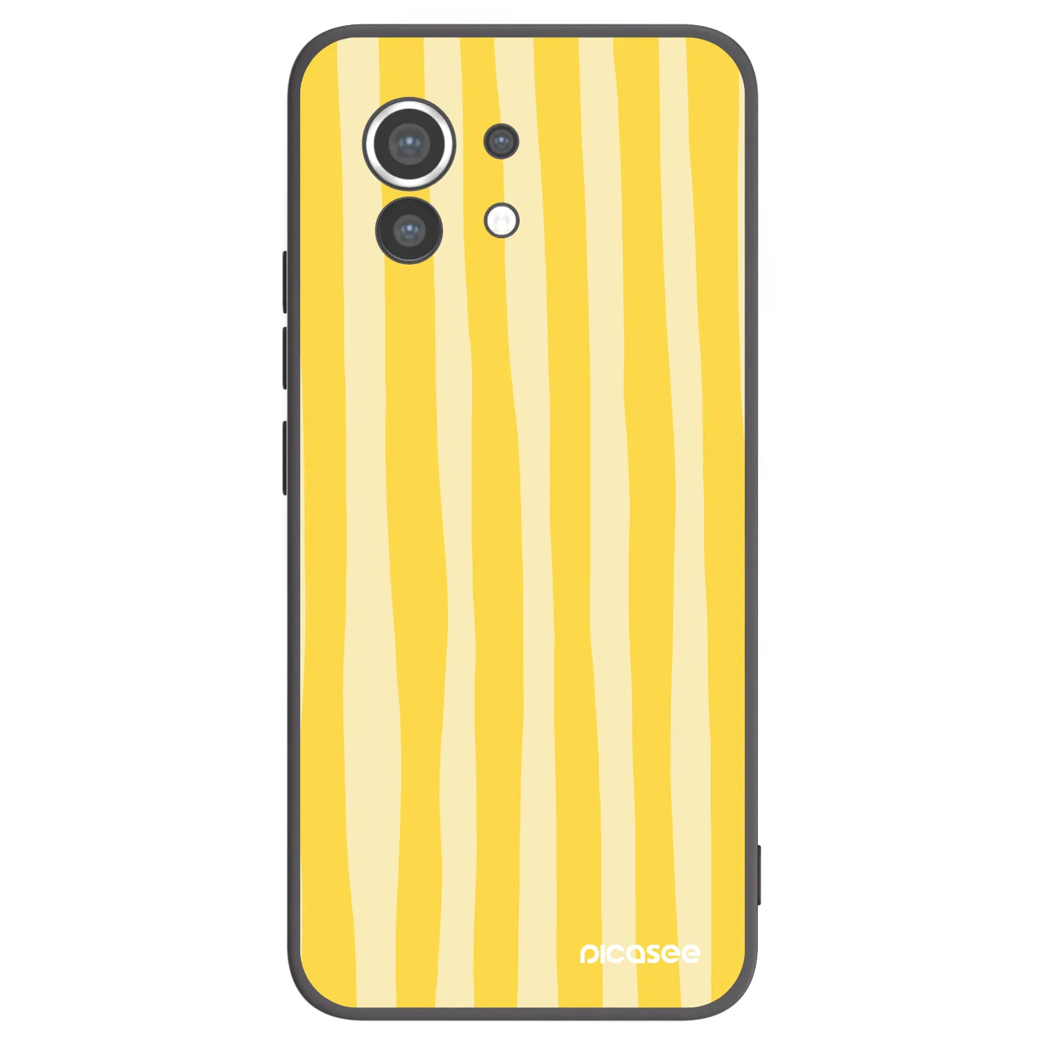 Picasee silikonski črni ovitek za Xiaomi Mi 11 - Lines lemon