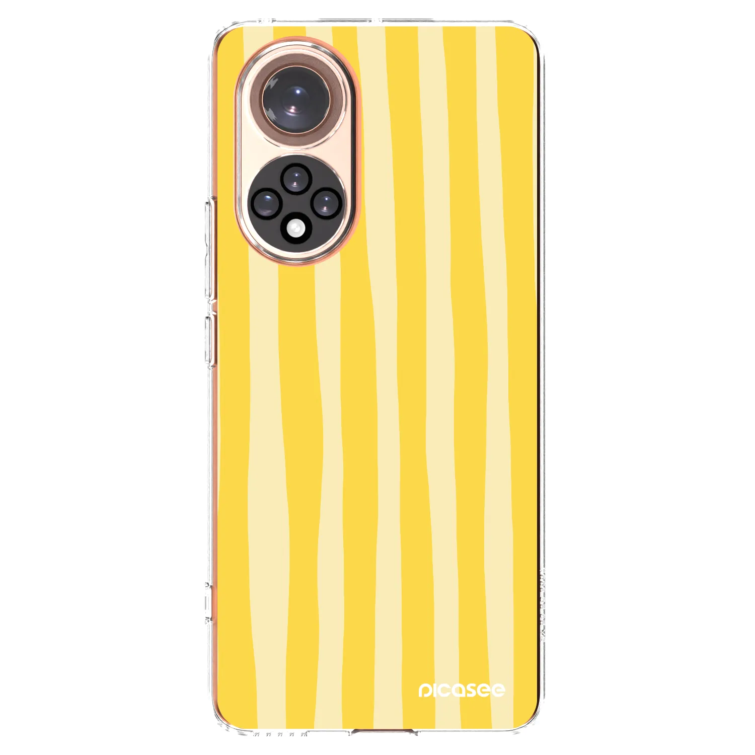 Picasee silikonski prozorni ovitek za Huawei Nova 9 - Lines lemon