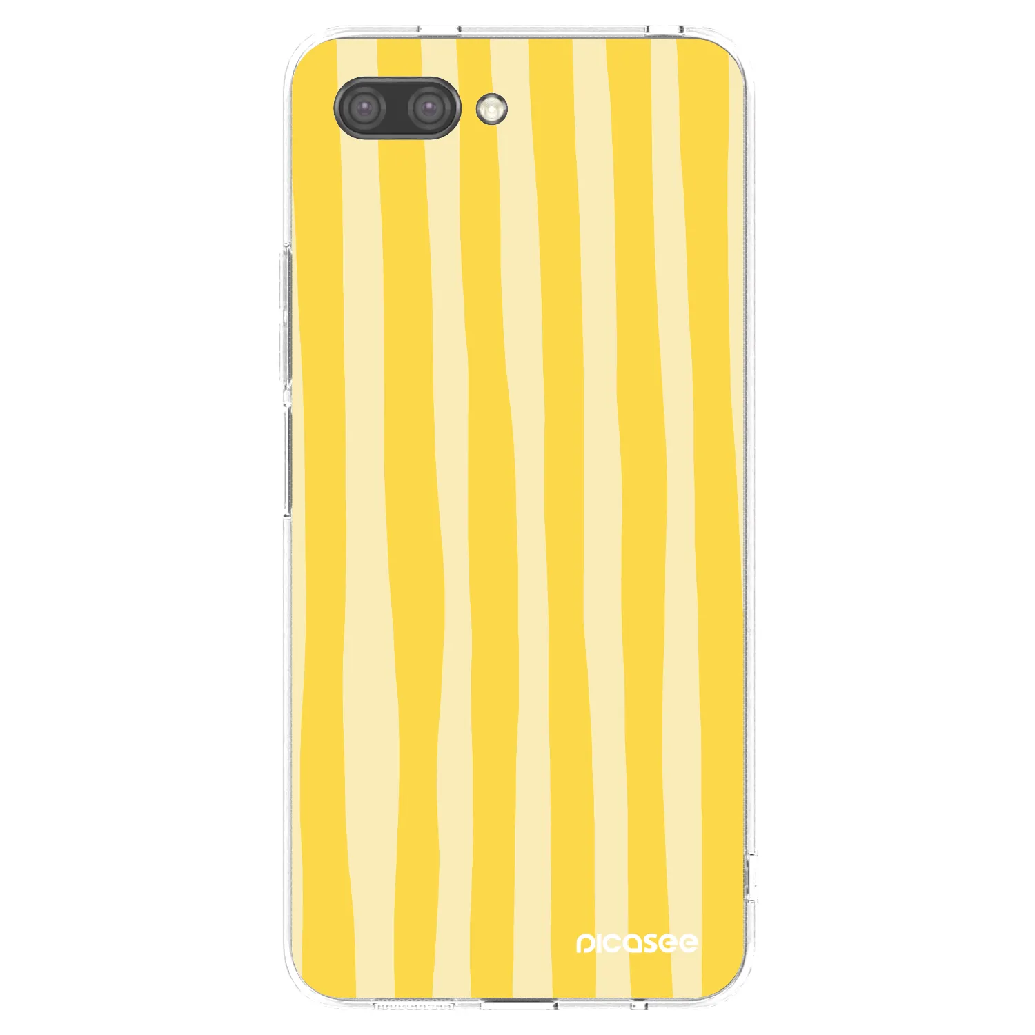 Picasee silikonski prozorni ovitek za Honor 10 - Lines lemon