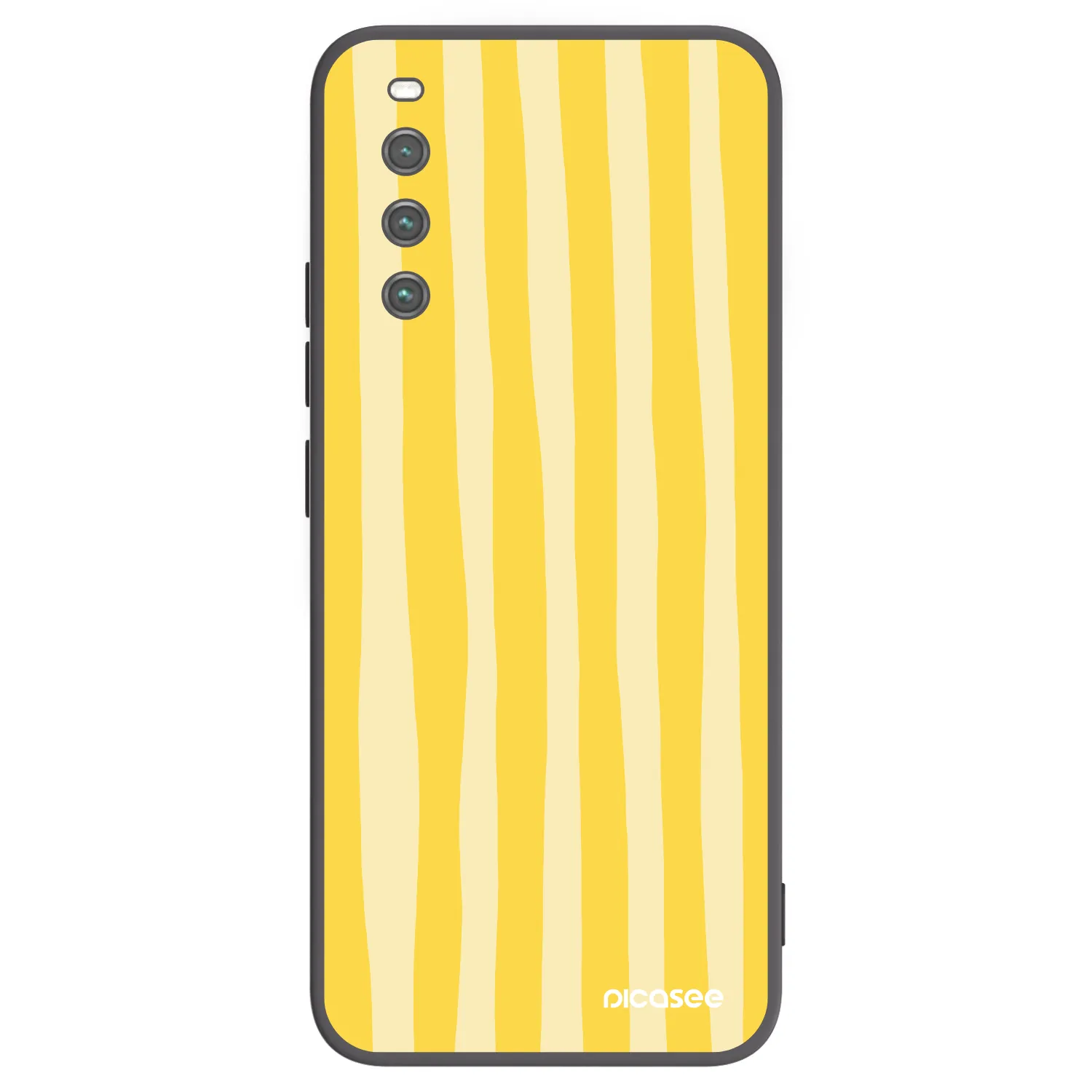 Picasee silikonski črni ovitek za Sony Xperia 10 IV 5G - Lines lemon