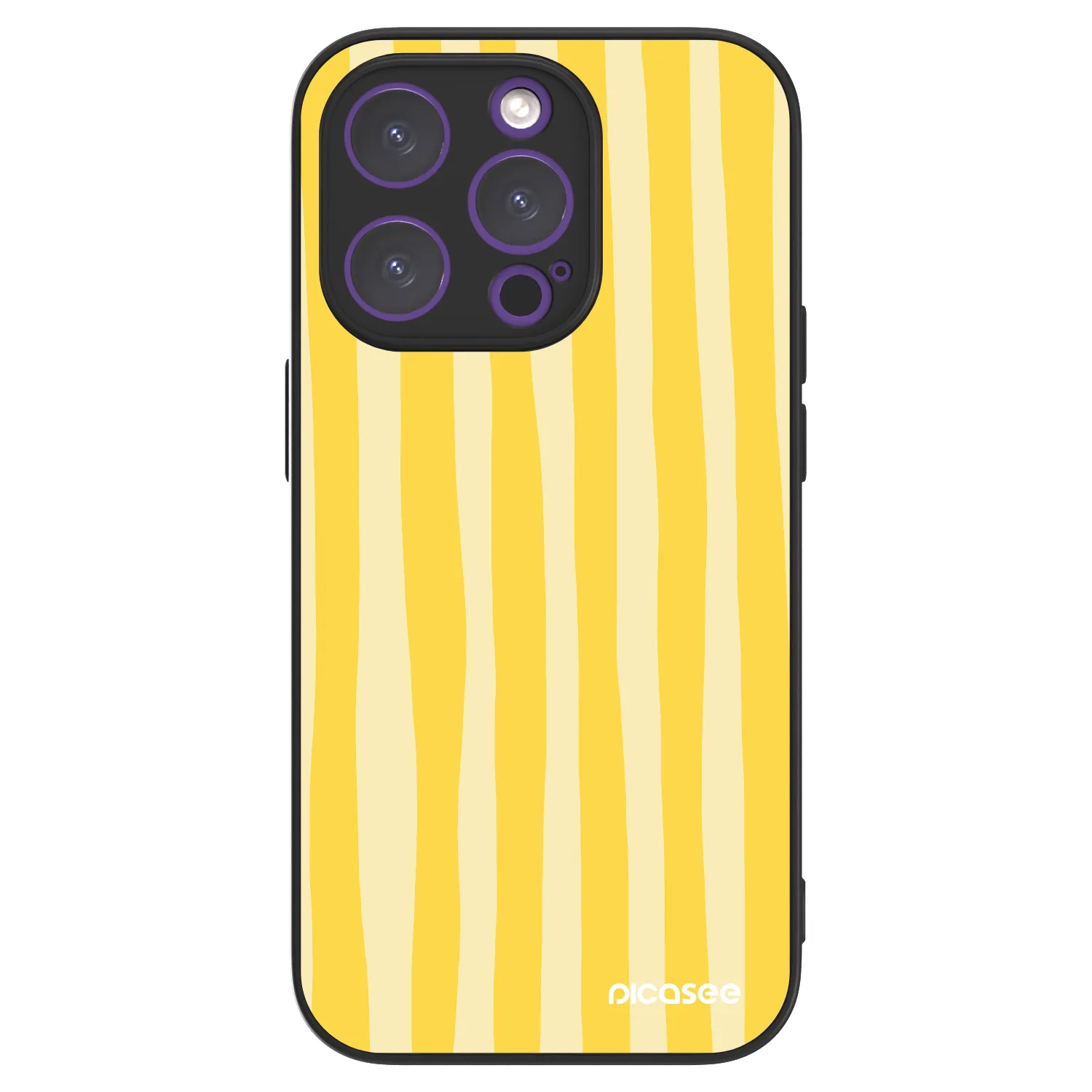 Picasee ULTIMATE CASE MagSafe za Apple iPhone 14 Pro - Lines lemon