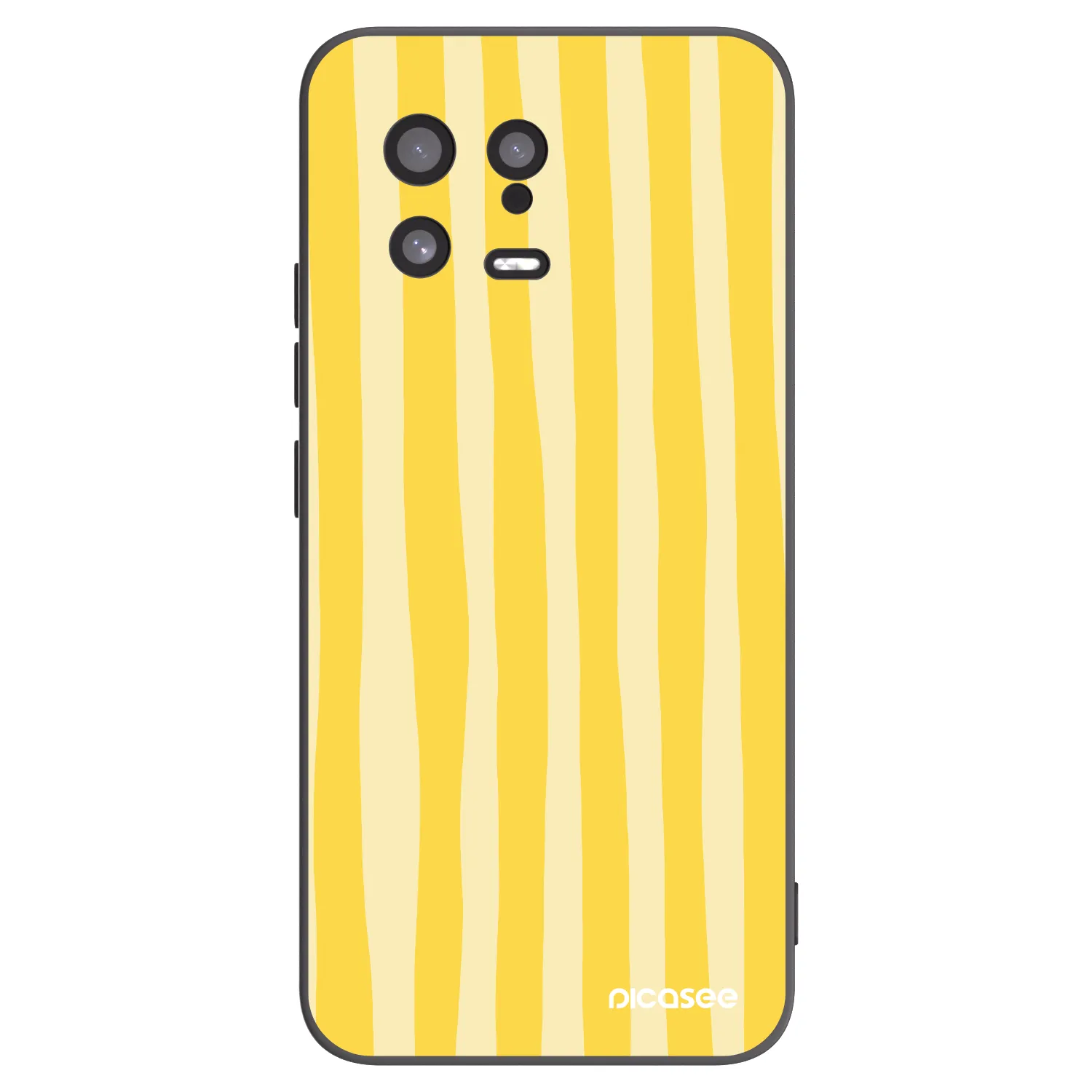 Picasee silikonski črni ovitek za Xiaomi 13 - Lines lemon