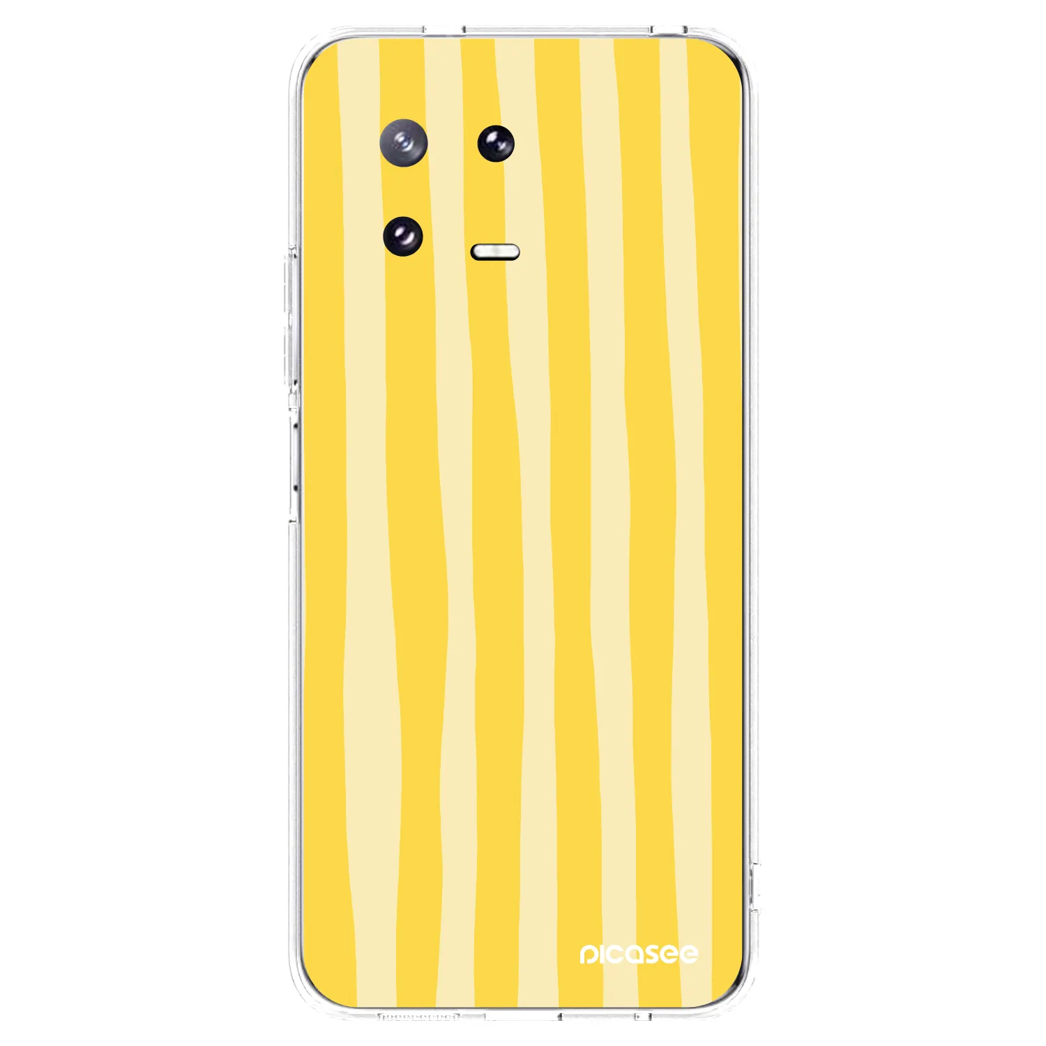 Picasee silikonski prozorni ovitek za Xiaomi 13 Pro - Lines lemon