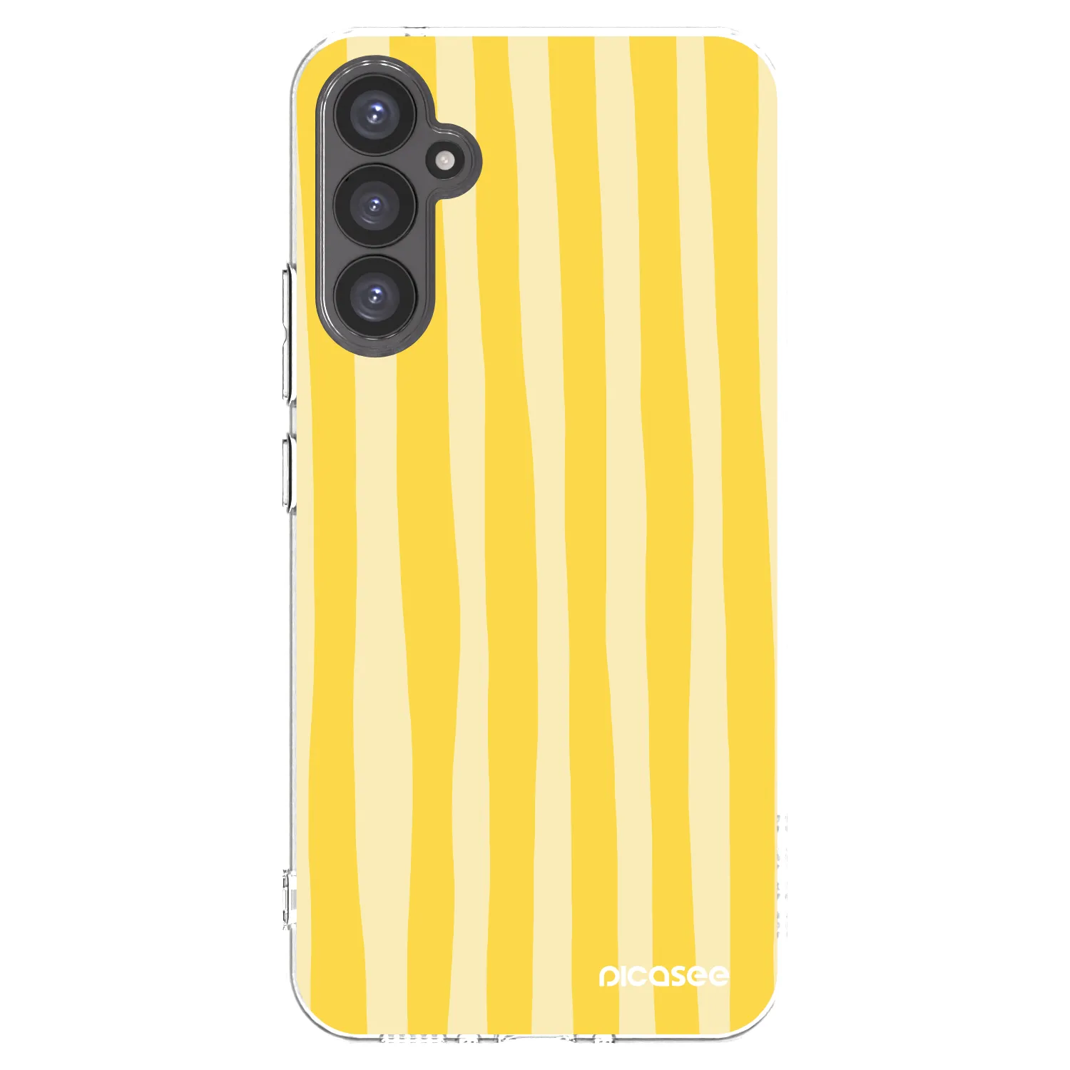 Picasee silikonski prozorni ovitek za Samsung Galaxy A34 5G A346B - Lines lemon