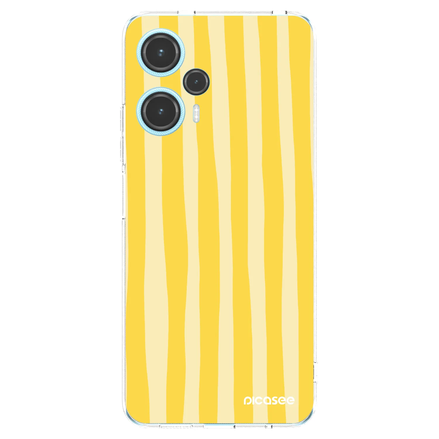 Picasee silikonski prozorni ovitek za Xiaomi Poco F5 - Lines lemon