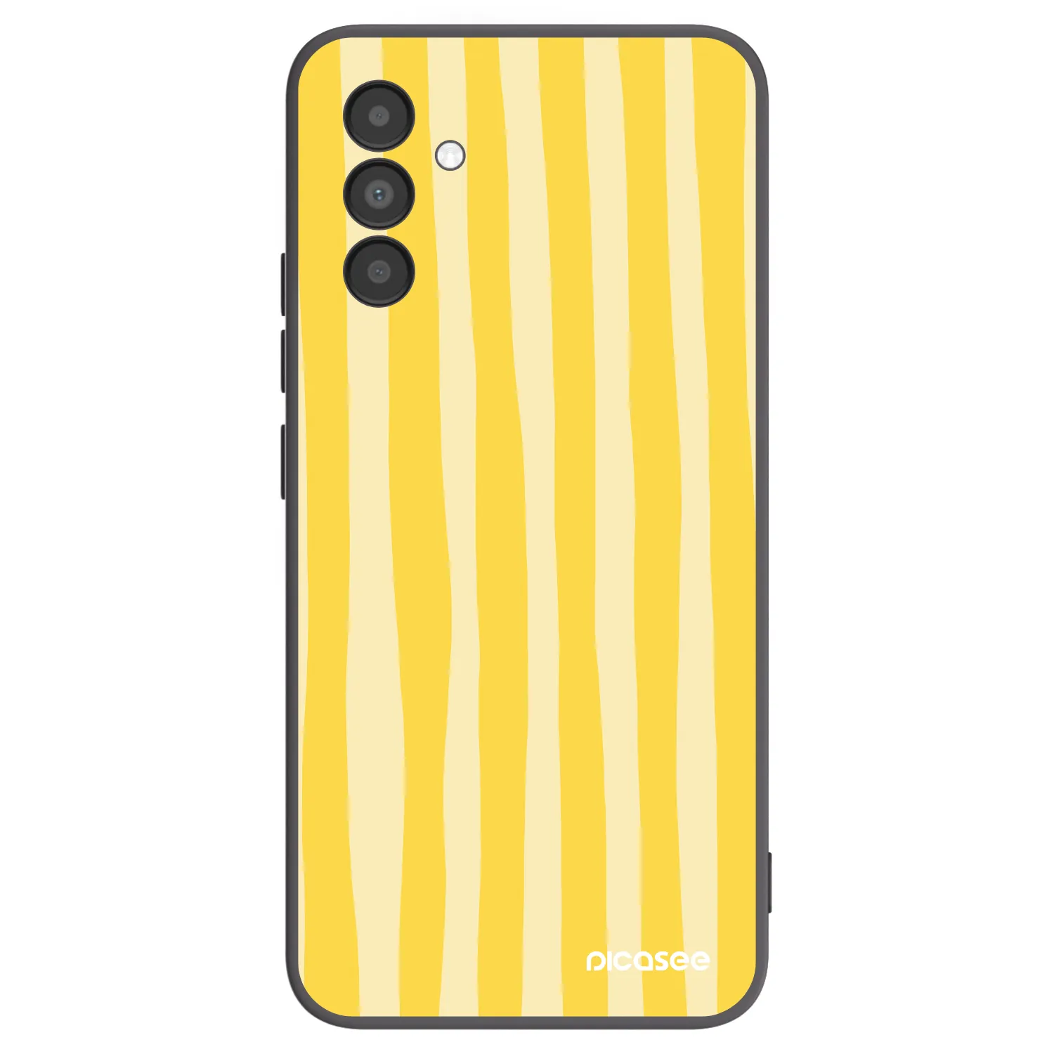 Picasee silikonski črni ovitek za Samsung Galaxy A04s A047F - Lines lemon
