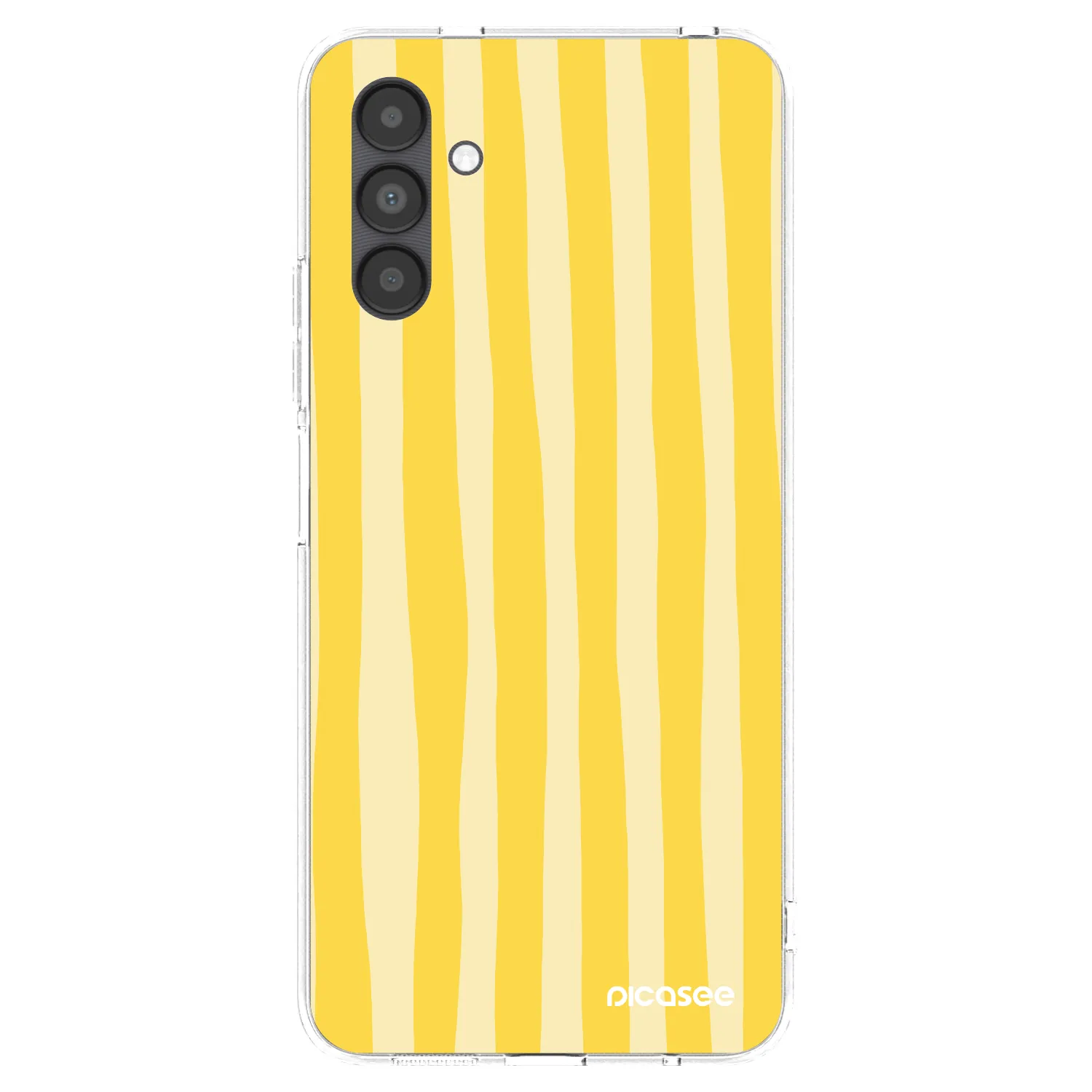 Picasee silikonski prozorni ovitek za Samsung Galaxy A04s A047F - Lines lemon