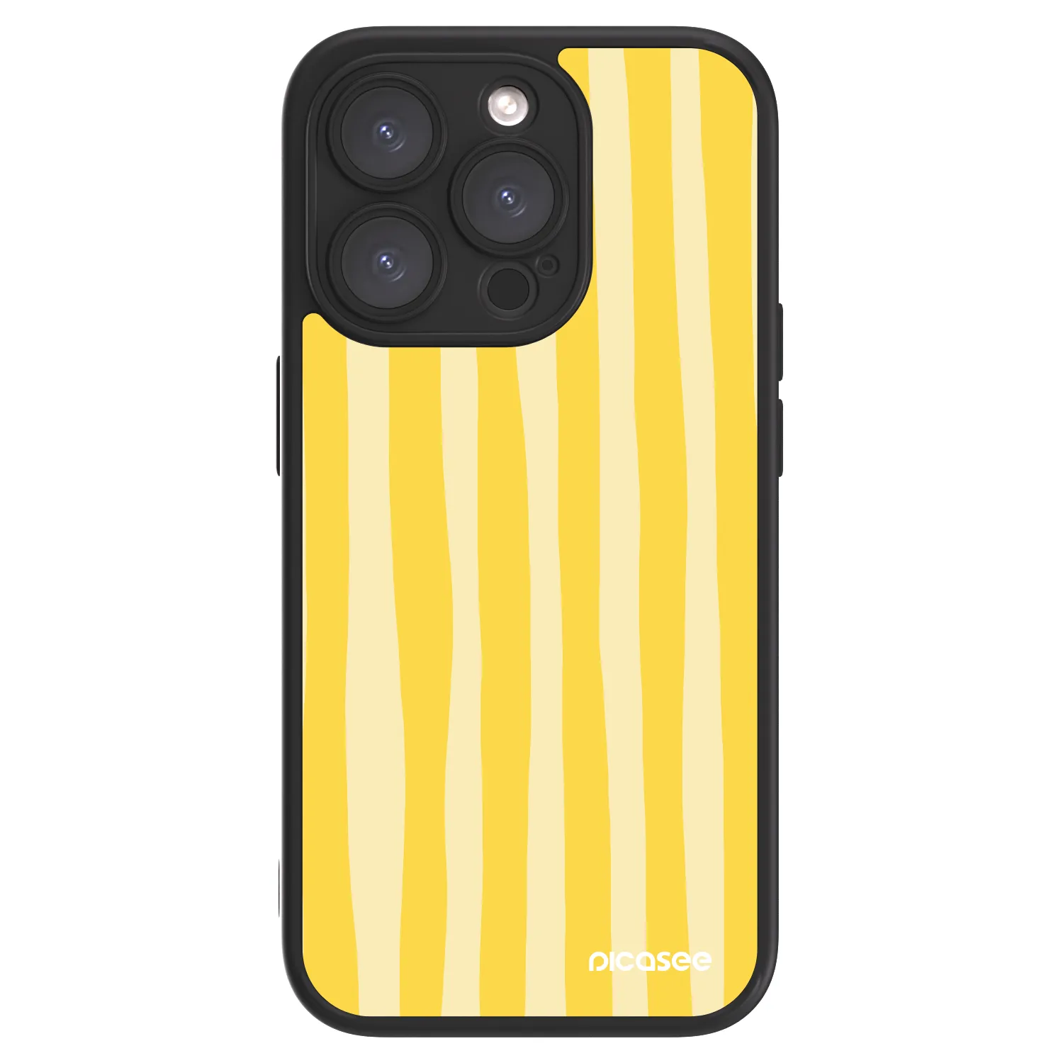 Picasee ULTIMATE CASE MagSafe za Apple iPhone 15 Pro - Lines lemon