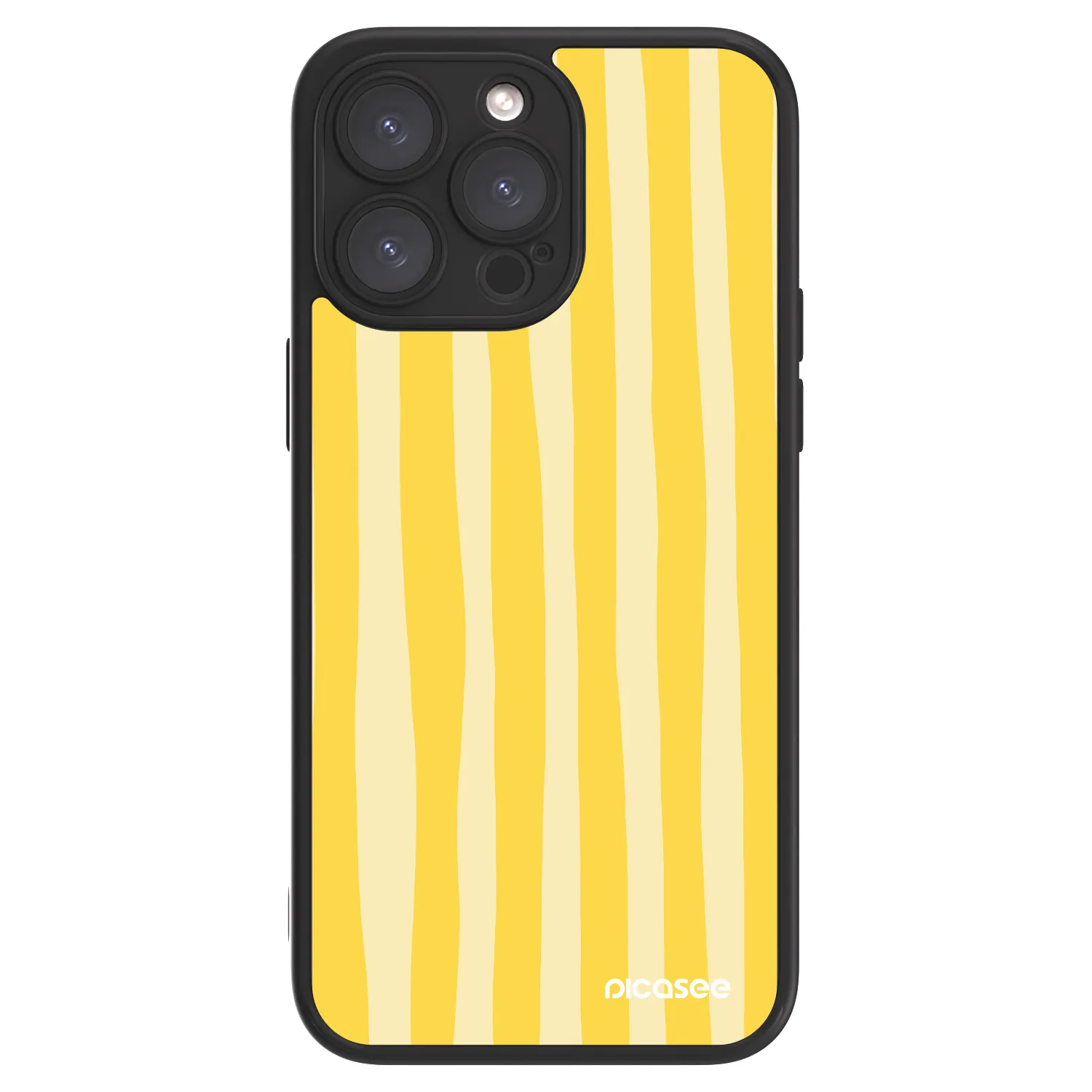 Picasee ULTIMATE CASE MagSafe za Apple iPhone 15 Pro Max - Lines lemon