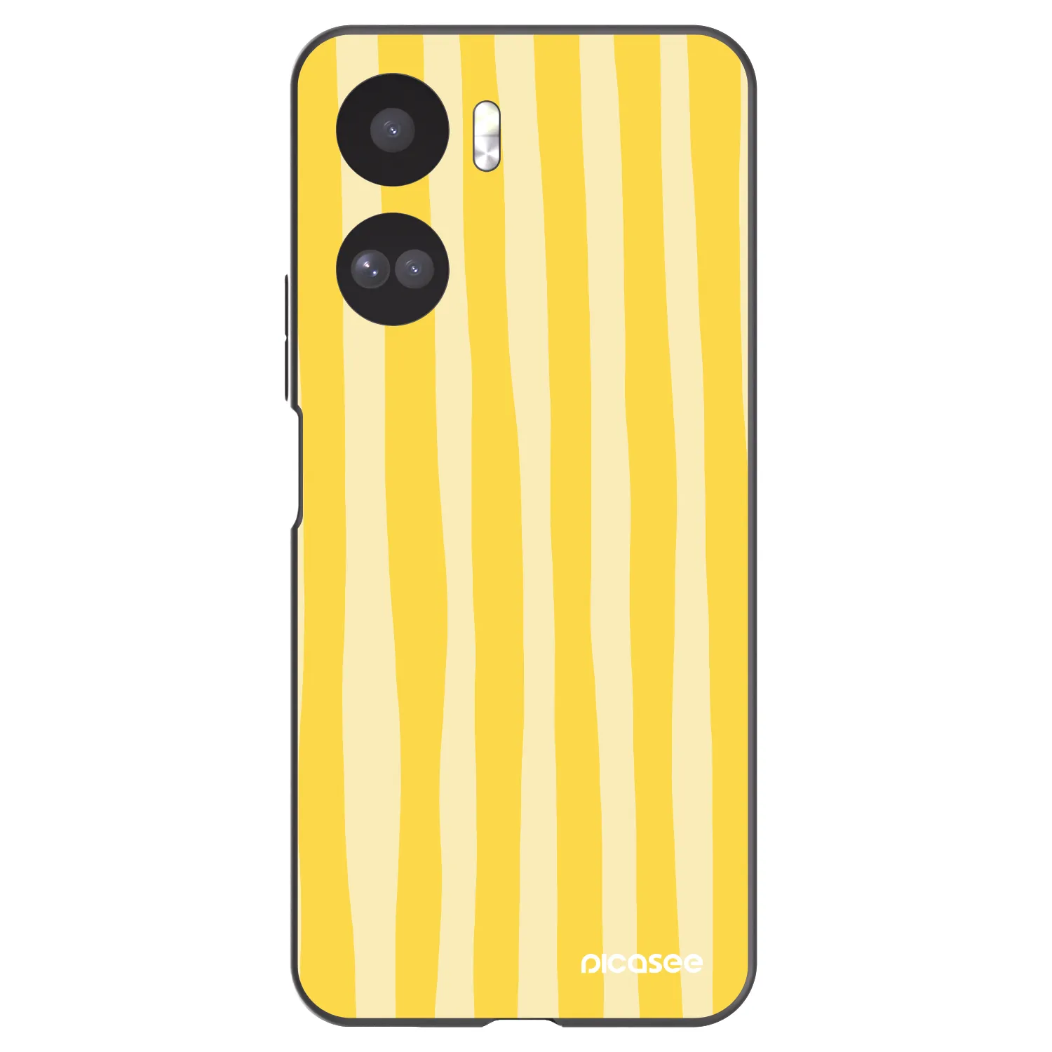 Picasee silikonski črni ovitek za Honor 90 Lite 5G - Lines lemon