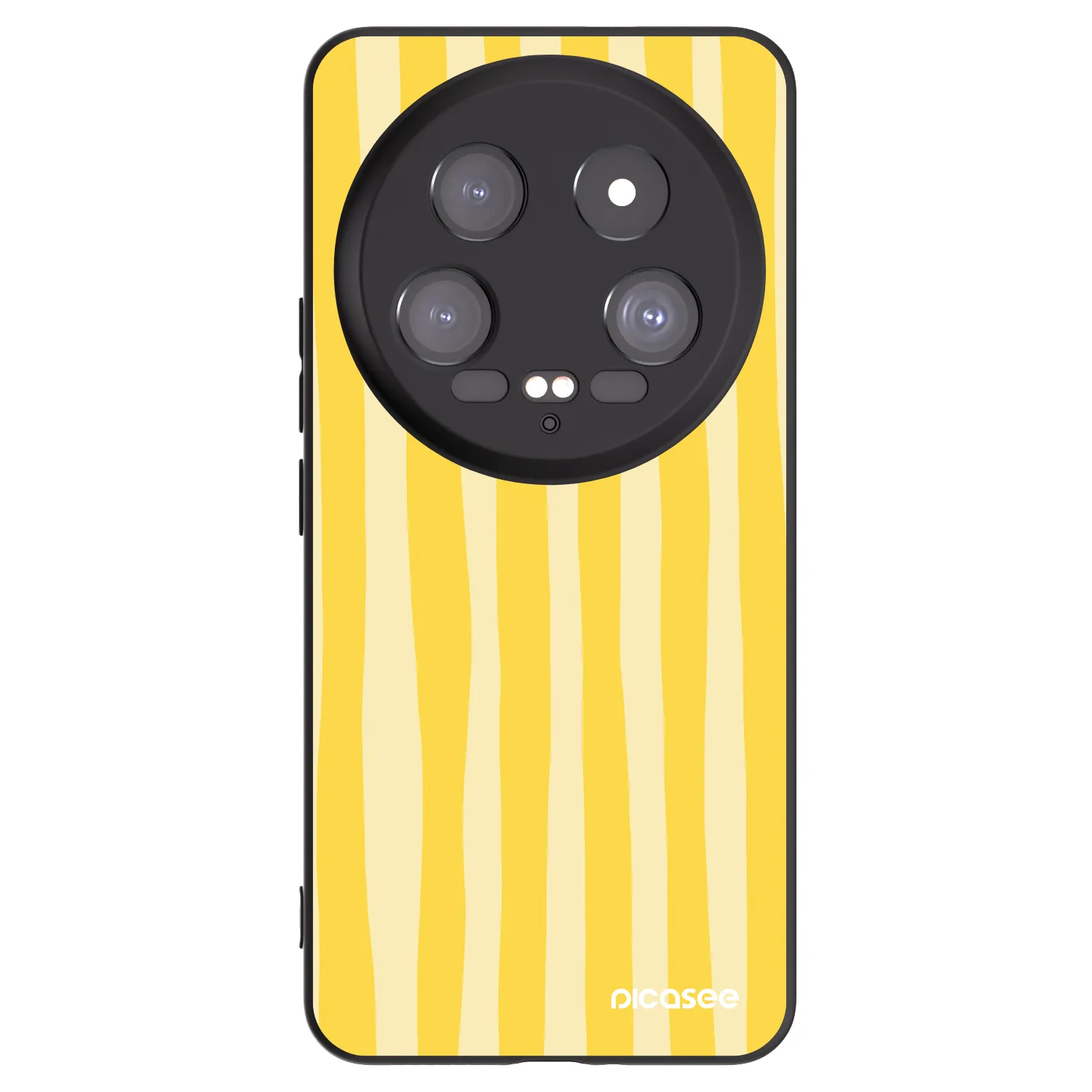 Picasee silikonski črni ovitek za Xiaomi 14 Ultra - Lines lemon