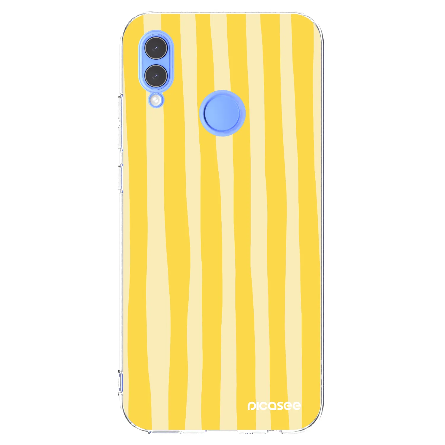 Picasee silikonski prozorni ovitek za Honor 10 Lite - Lines lemon