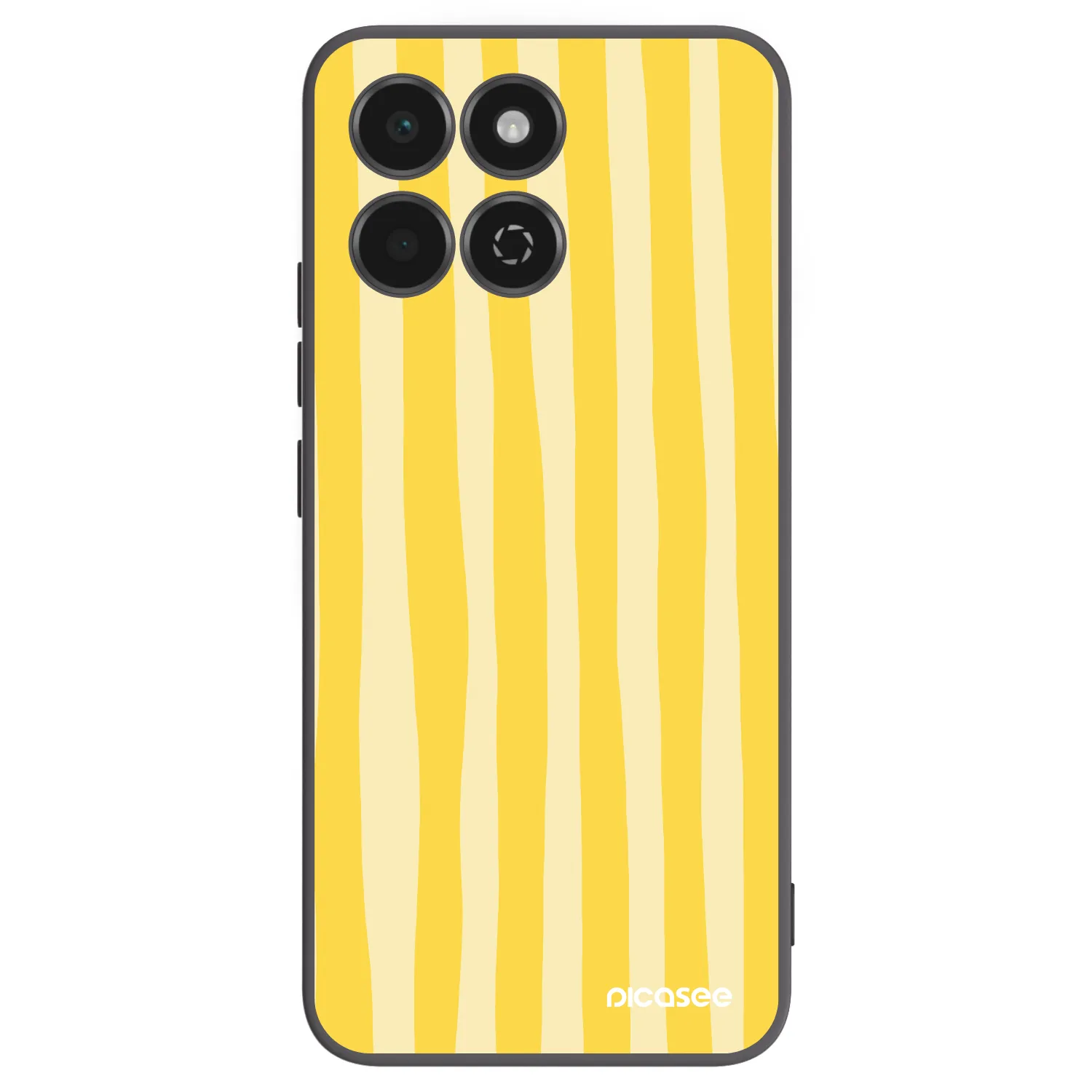 Picasee silikonski črni ovitek za Honor 200 Smart 5G - Lines lemon