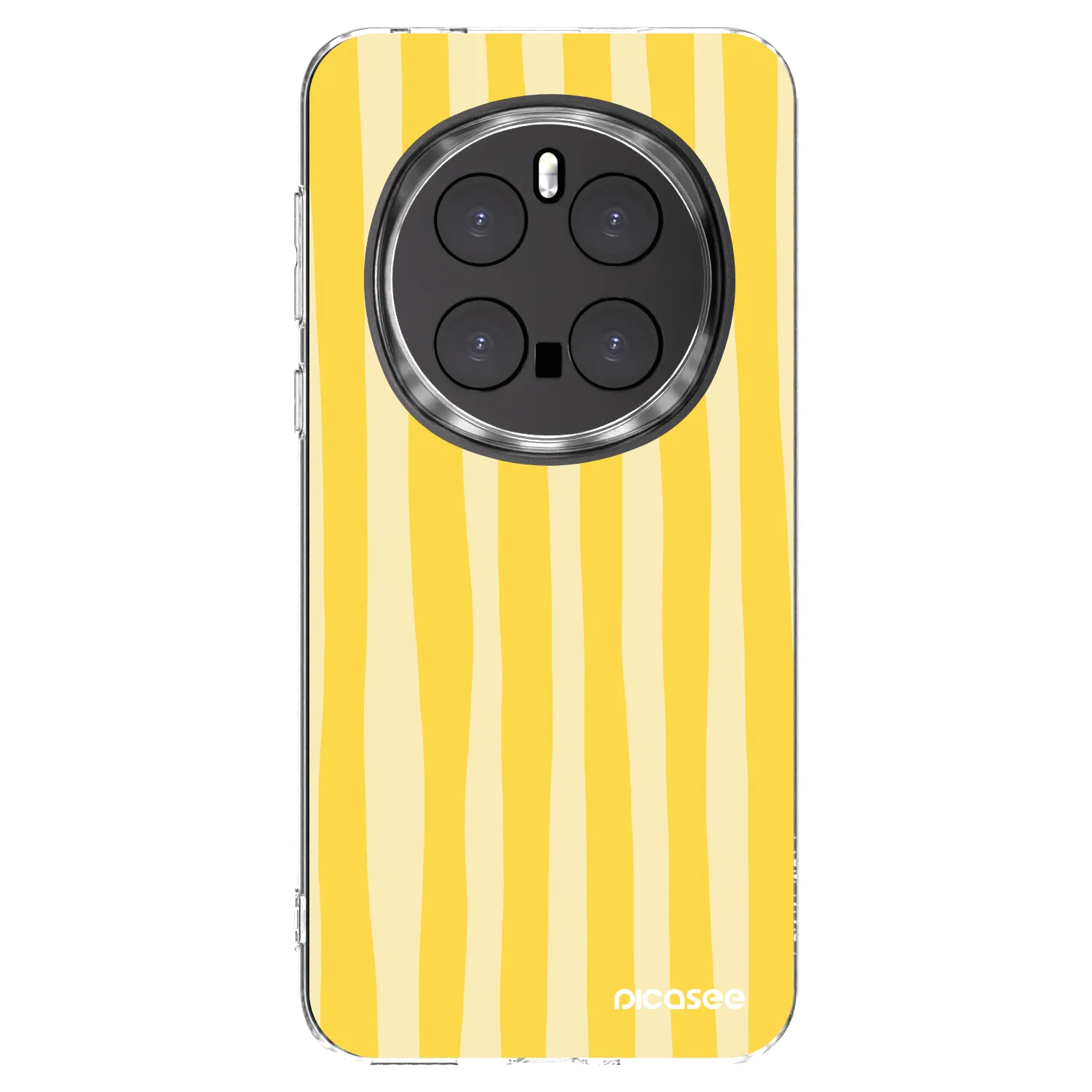 Picasee silikonski prozorni ovitek za Honor Magic7 Pro 5G - Lines lemon
