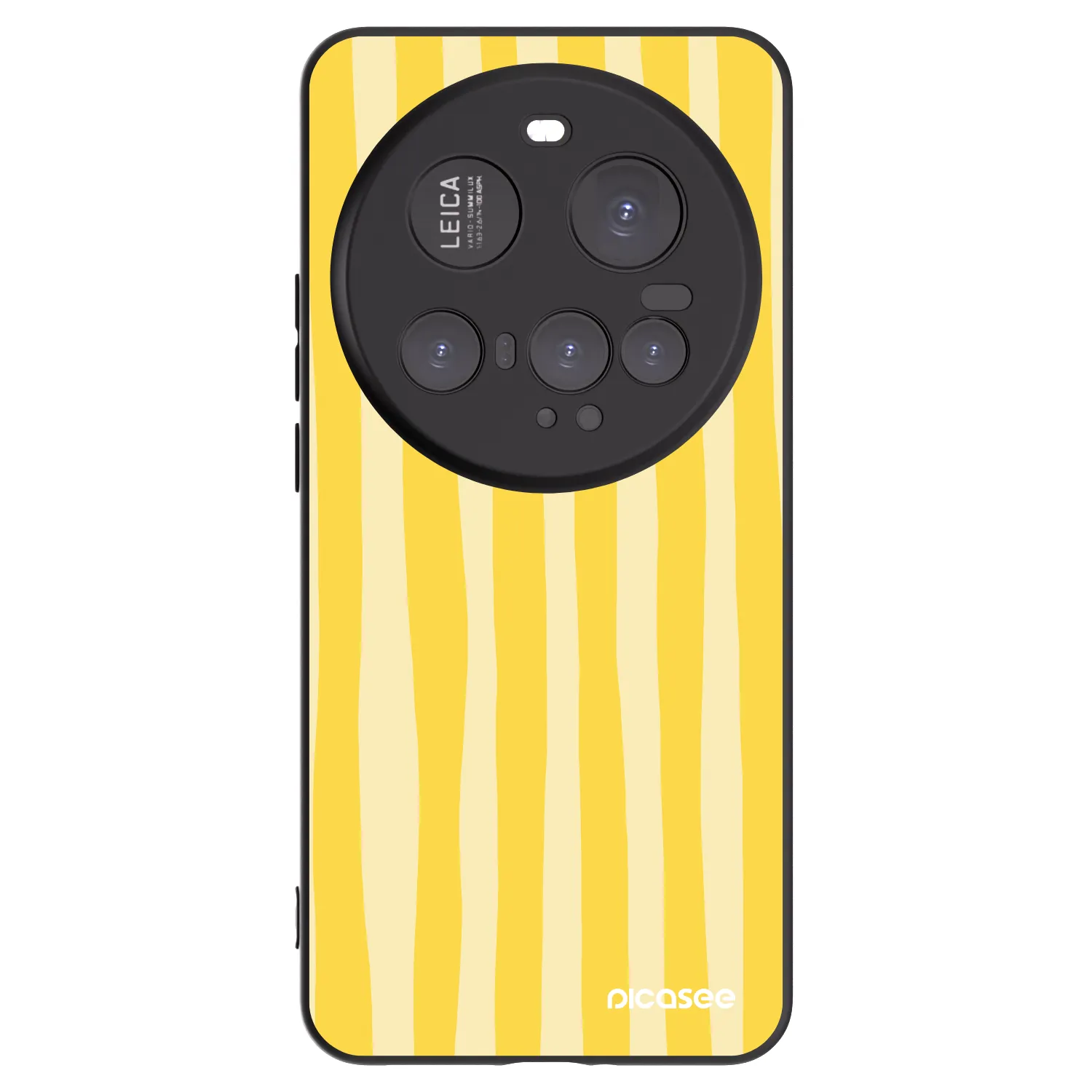 Picasee silikonski črni ovitek za Xiaomi 15 Ultra - Lines lemon