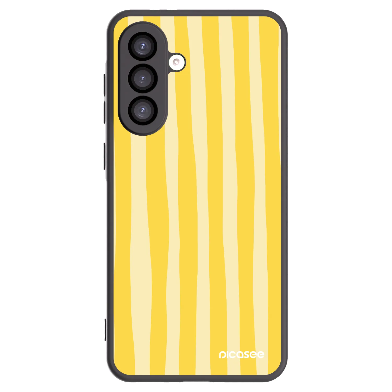 Picasee silikonski črni ovitek za Samsung Galaxy A26 5G A266B - Lines lemon