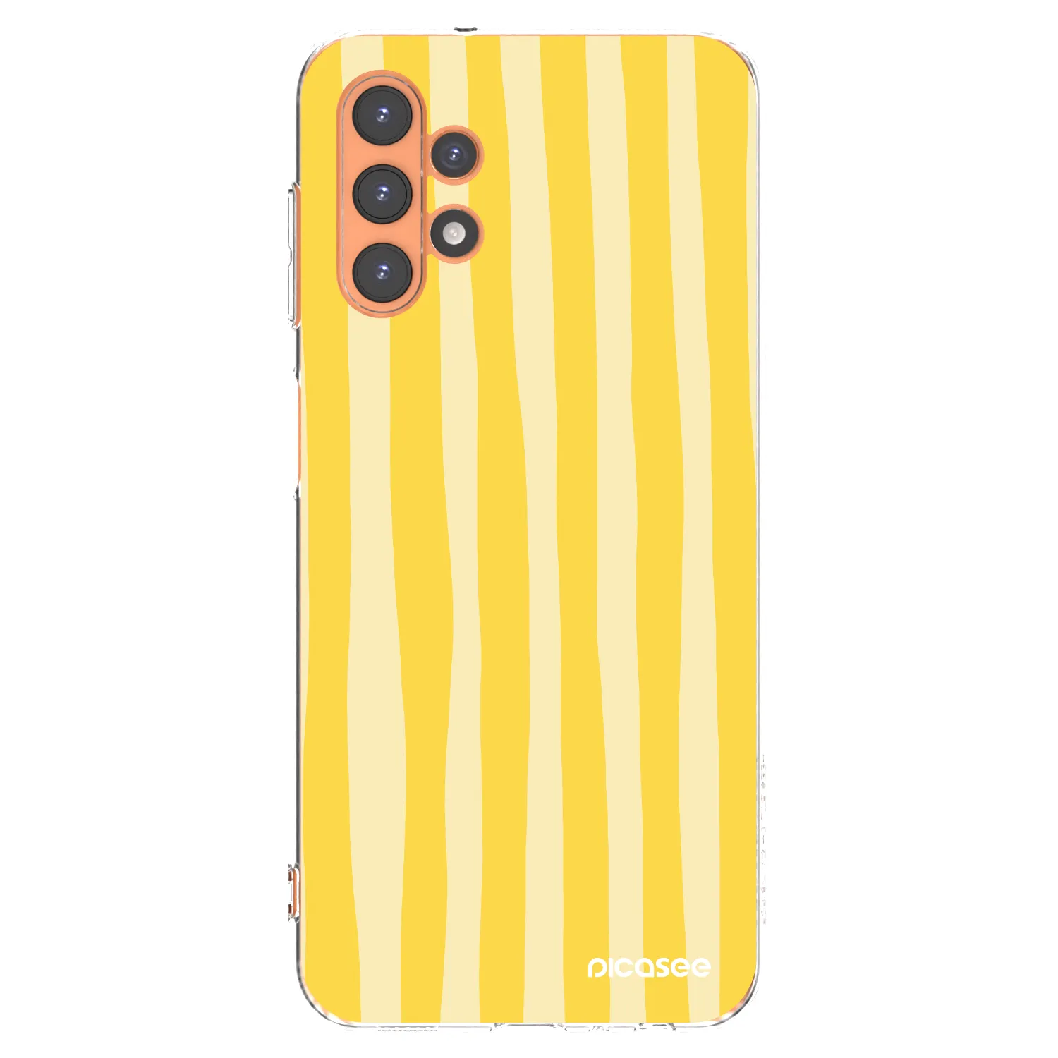 Picasee silikonski prozorni ovitek za Samsung Galaxy A13 5G - Lines lemon