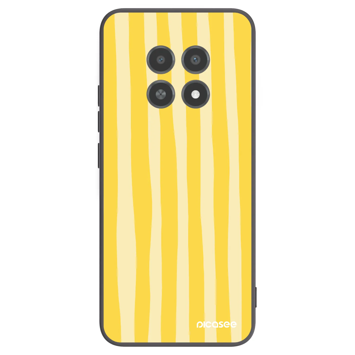 Silikonski črni ovitek za Realme 12X - Lines lemon