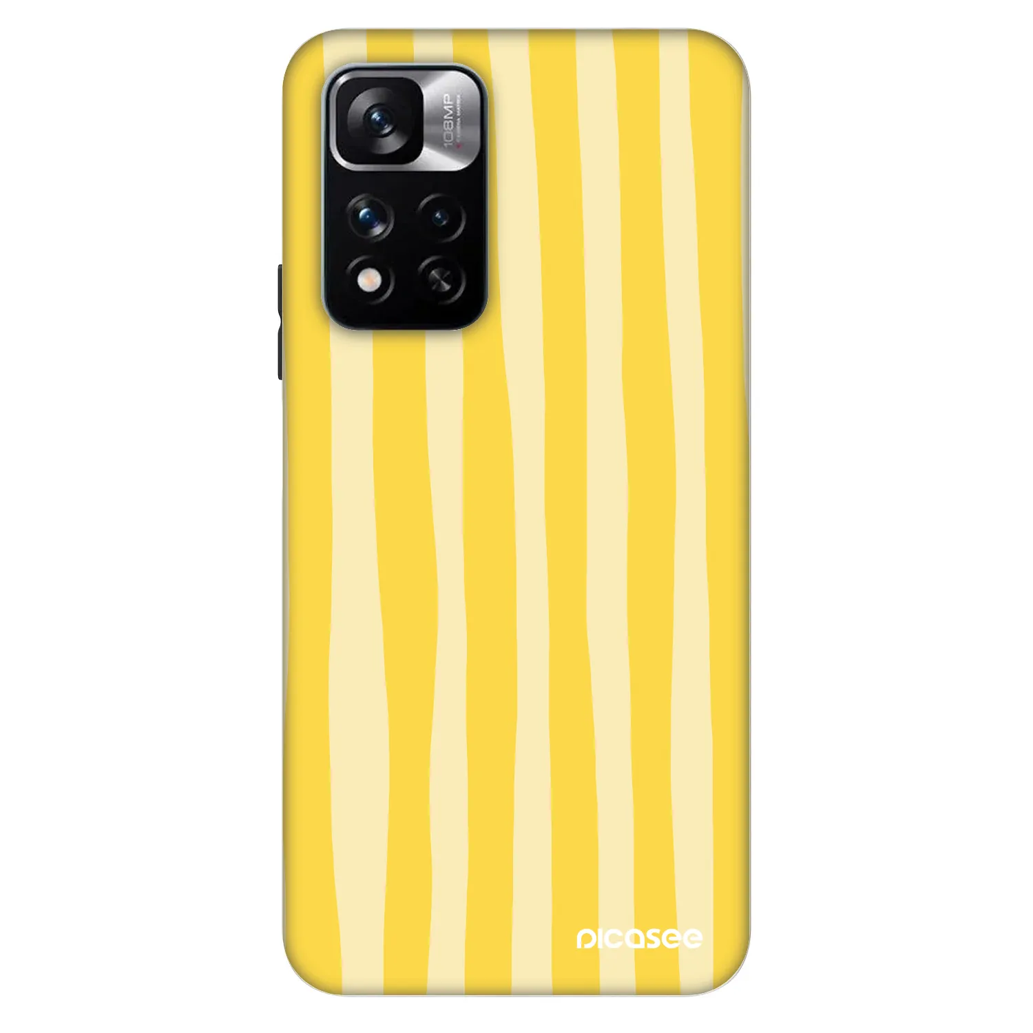 Picasee Fashion Case za Xiaomi Redmi Note 11 Pro 5G - Lines lemon