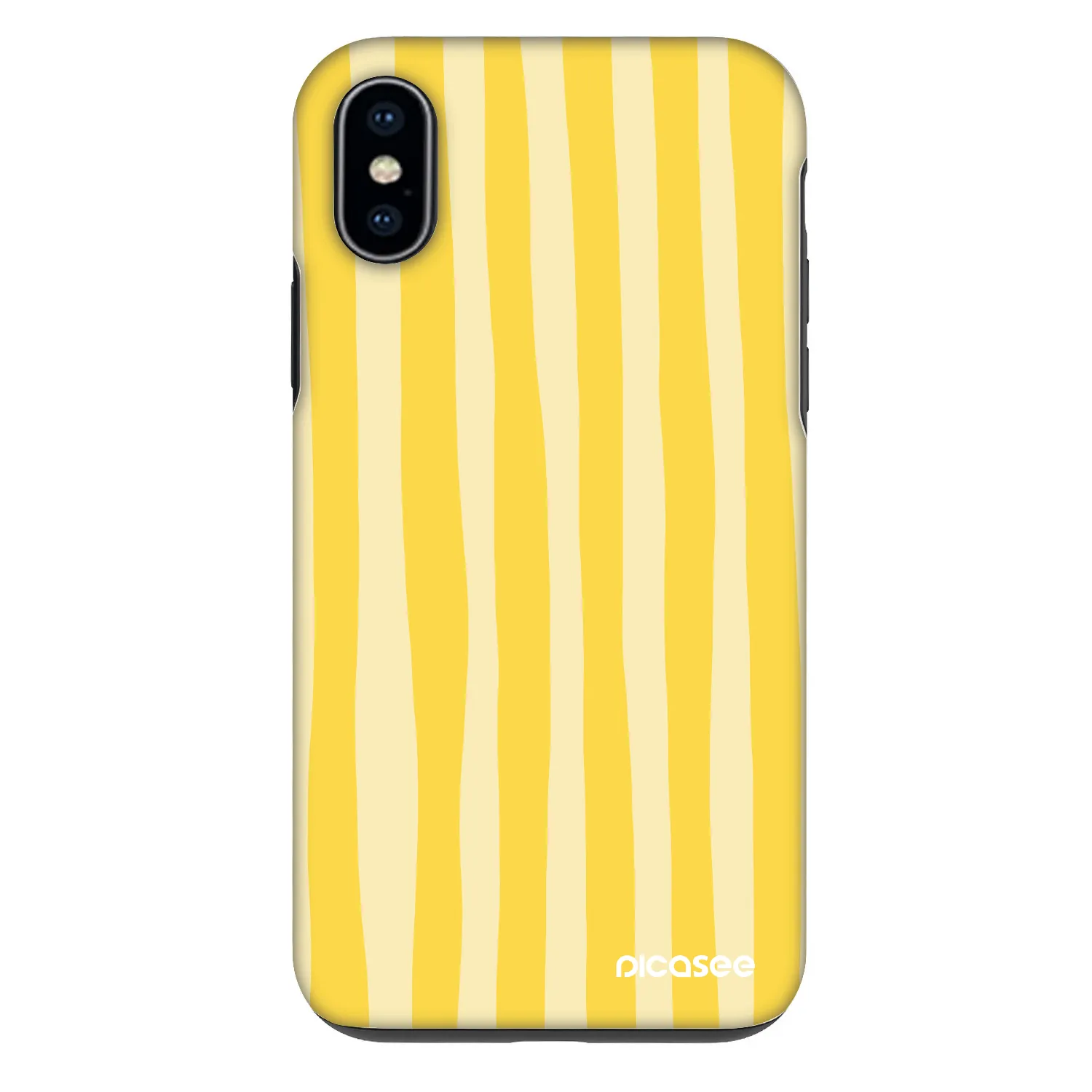 Picasee Fashion Case za Apple iPhone X/XS - Lines lemon