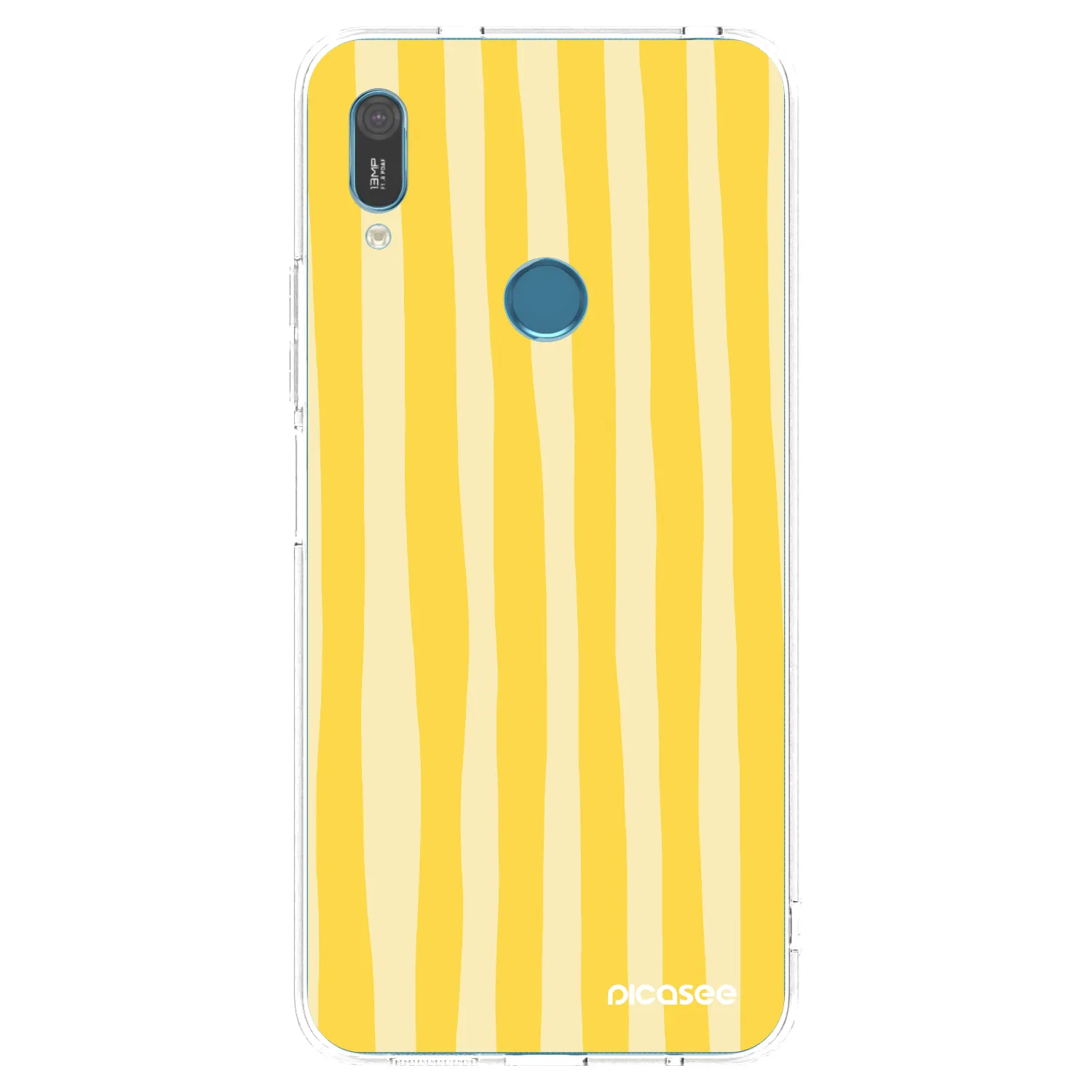 Picasee silikonski prozorni ovitek za Huawei Y6 2019 - Lines lemon