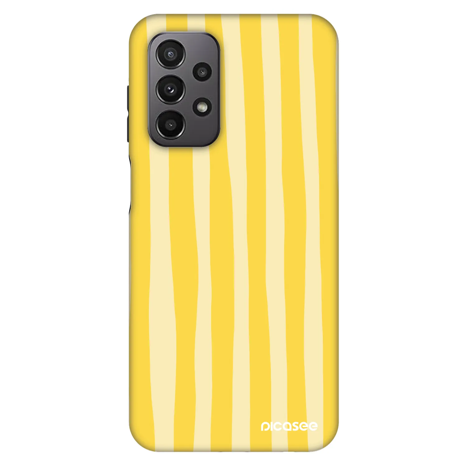 Picasee Fashion Case za Samsung Galaxy A23 A236B 5G - Lines lemon
