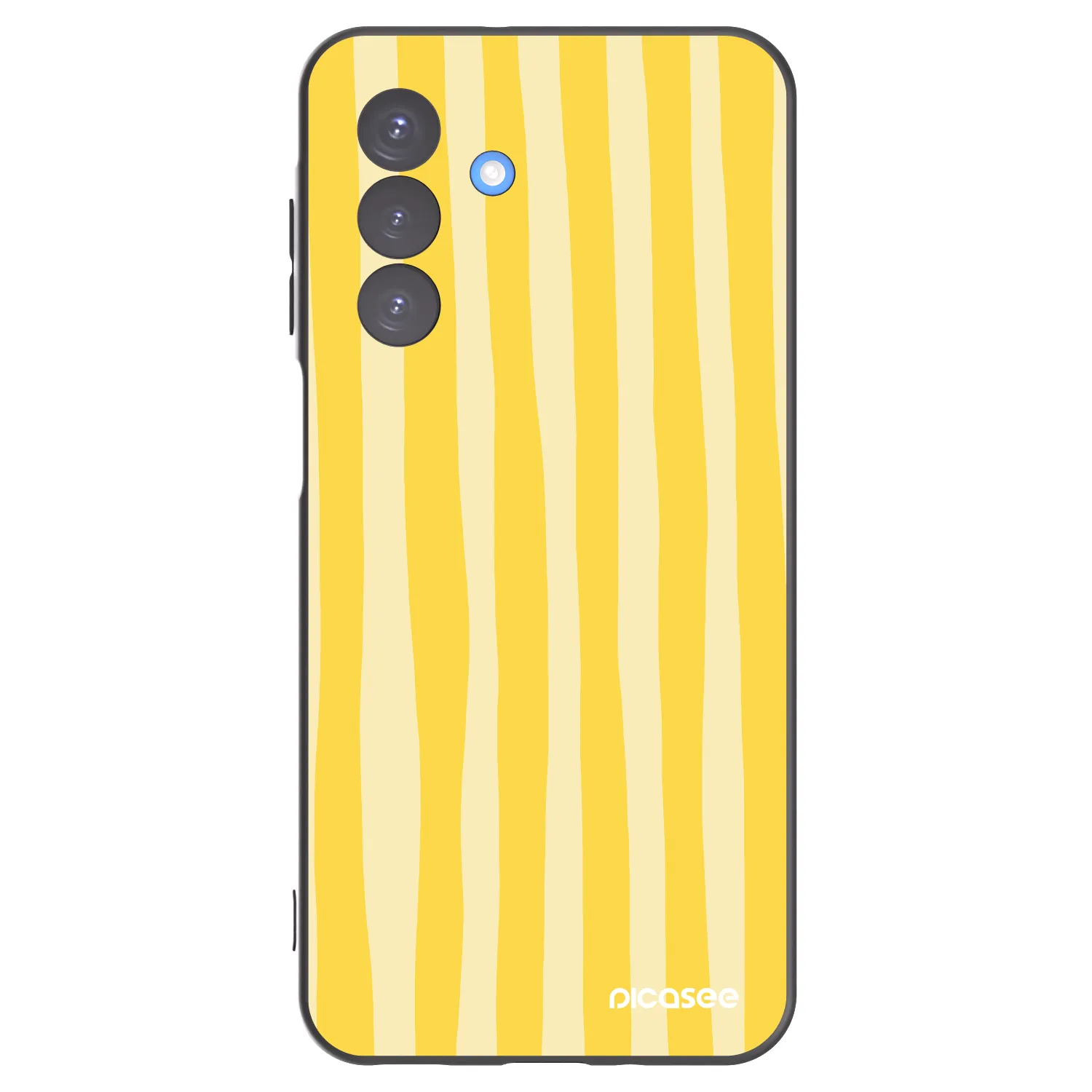 Picasee silikonski črni ovitek za Samsung Galaxy A17 5G - Lines lemon