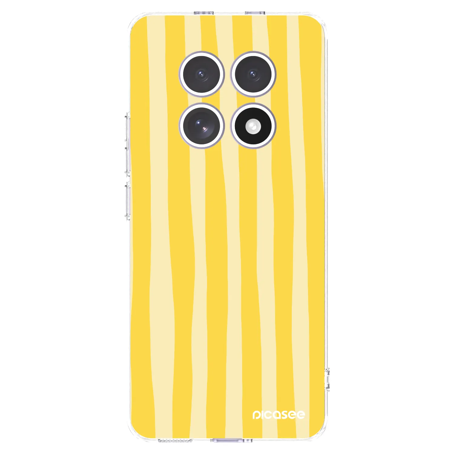 Picasee silikonski prozorni ovitek za Xiaomi Redmi Note 15 4G - Lines lemon