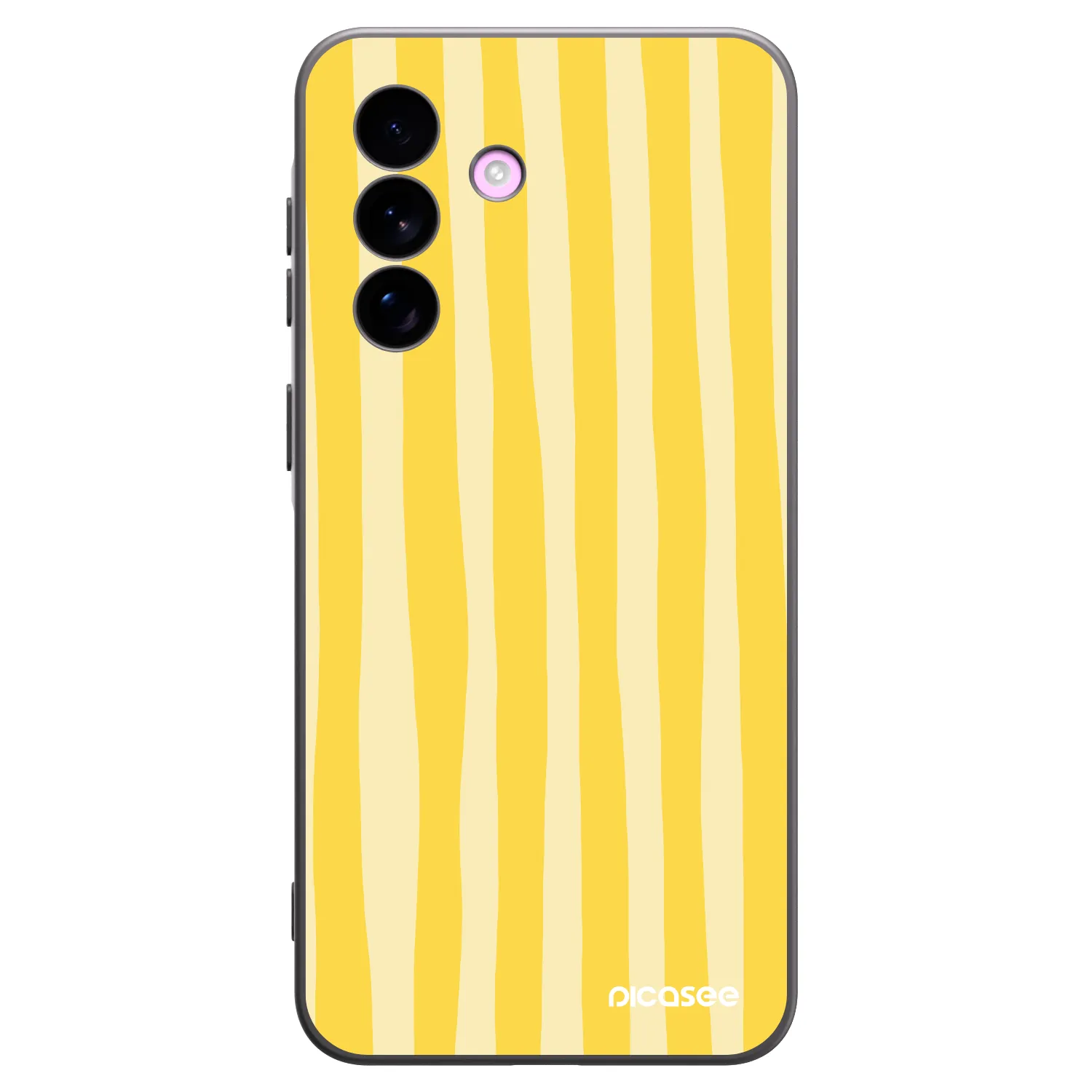 Picasee silikonski črni ovitek za Samsung Galaxy A57 5G - Lines lemon