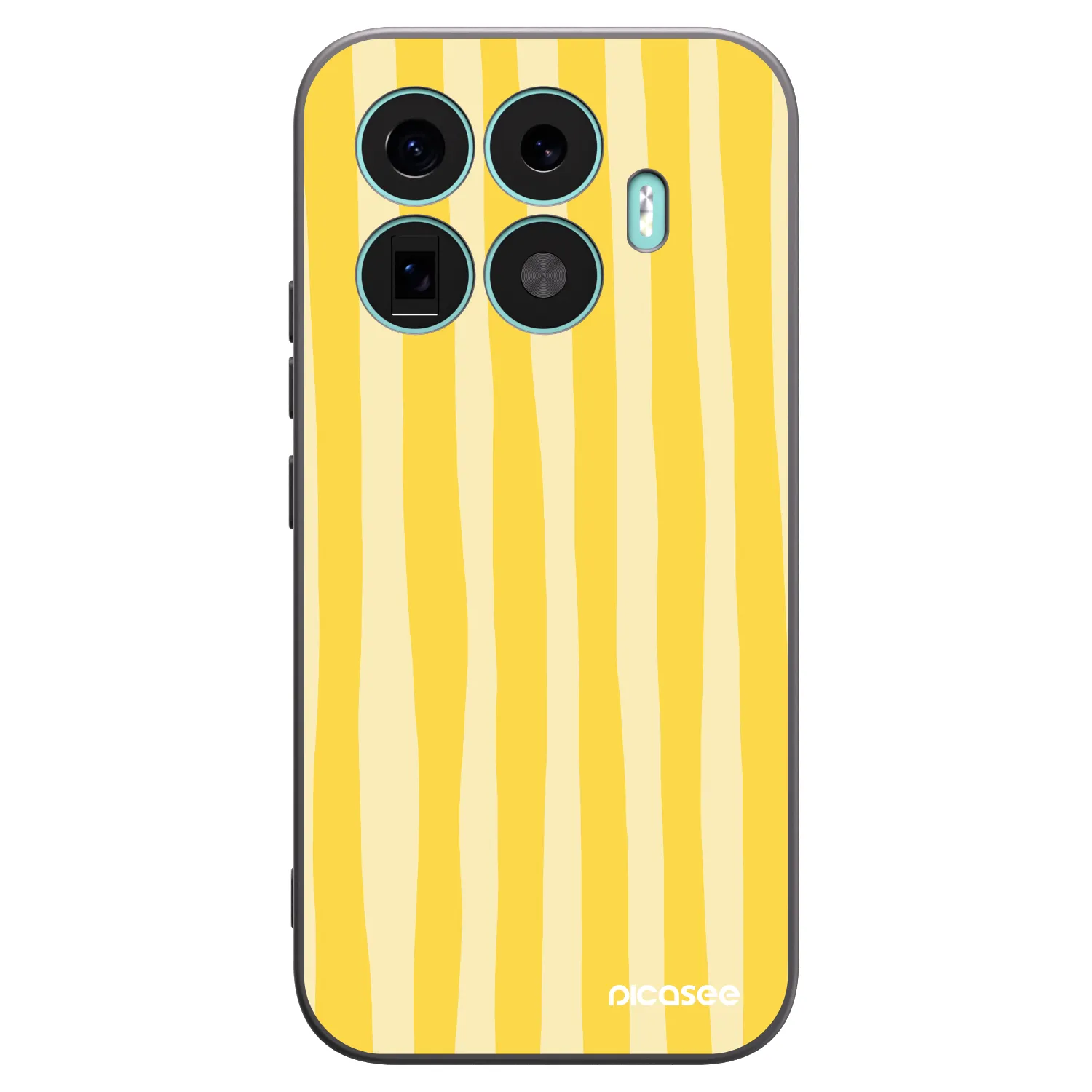 Picasee silikonski črni ovitek za Xiaomi 17T - Lines lemon
