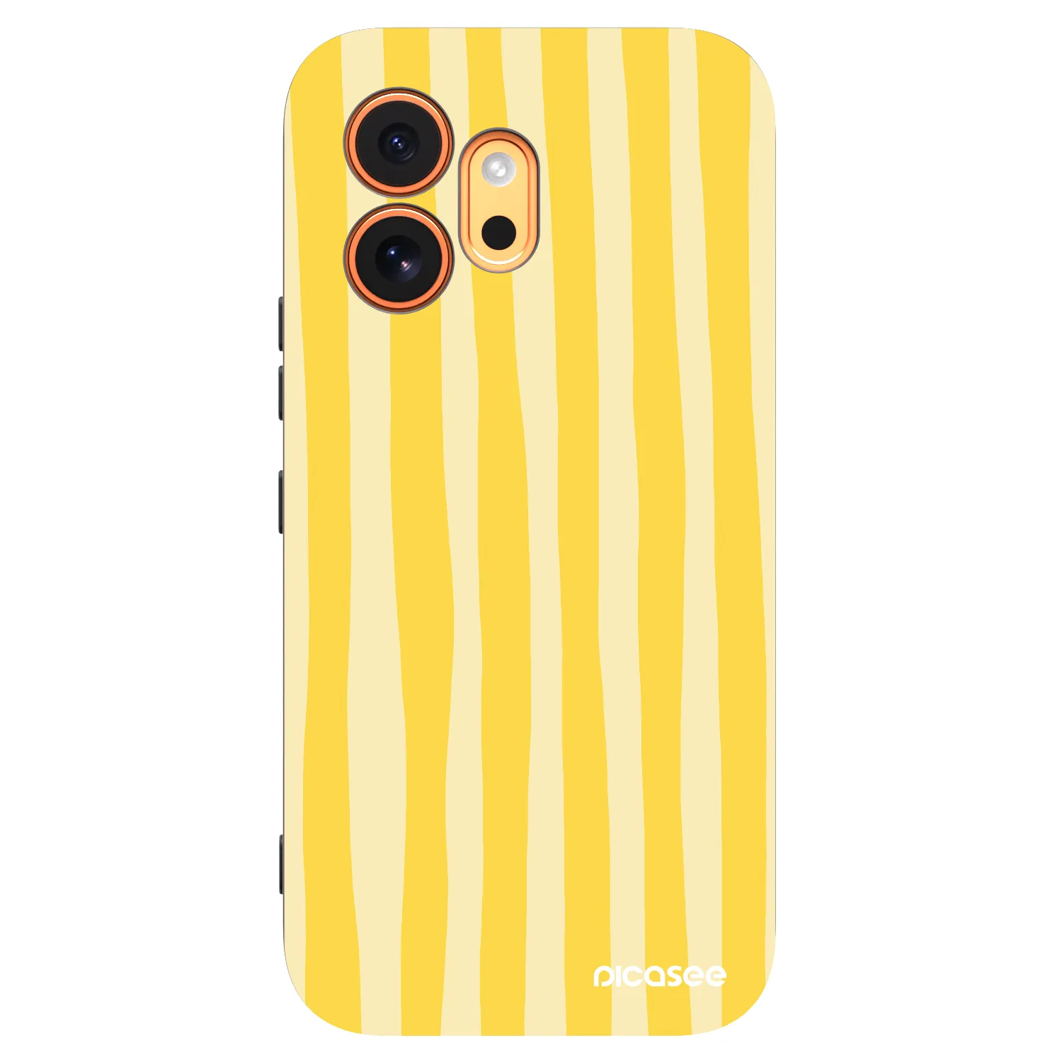Picasee silikonski črni ovitek za Honor 600 - Lines lemon