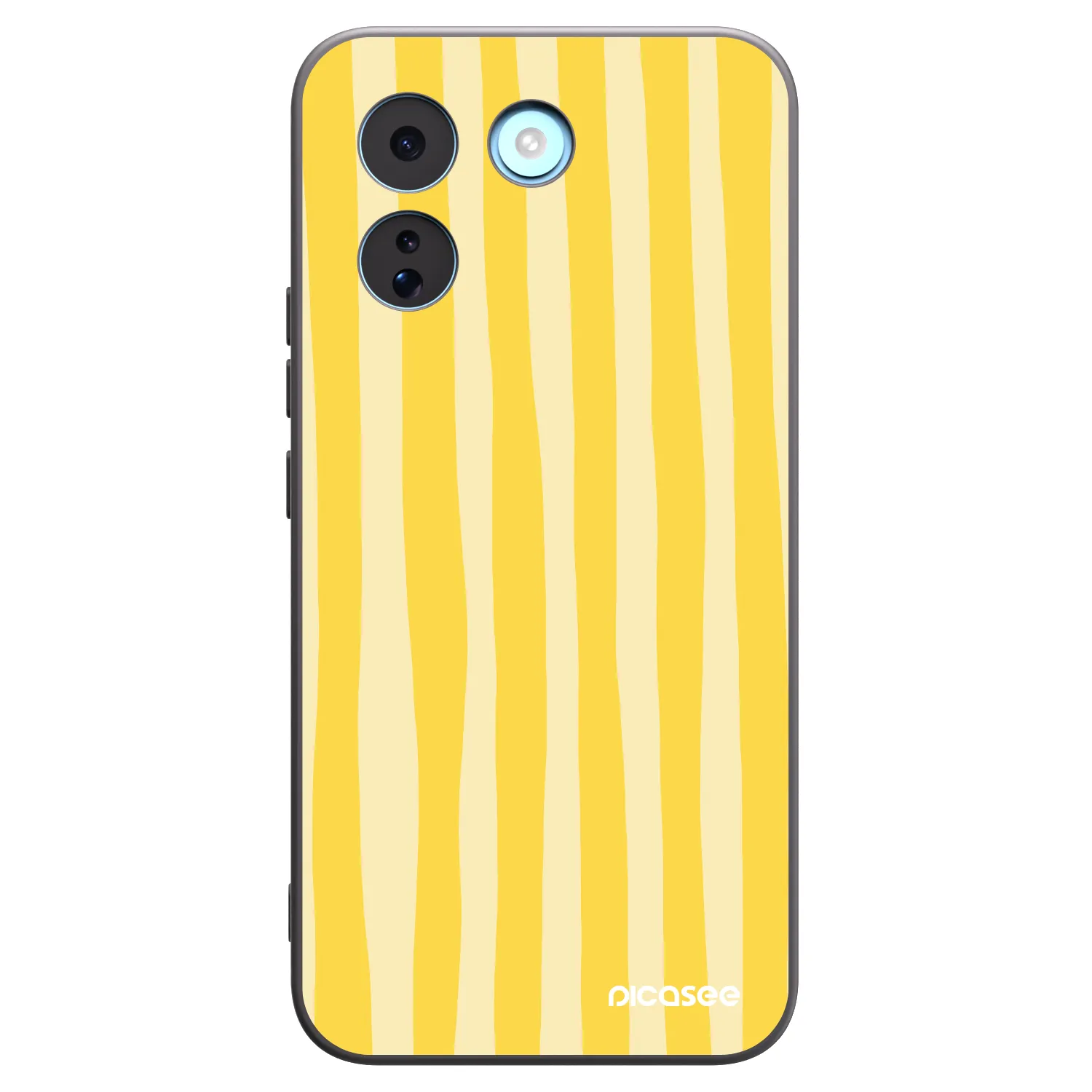 Picasee silikonski črni ovitek za Xiaomi Redmi Note 17 Pro MAX 5G - Lines lemon