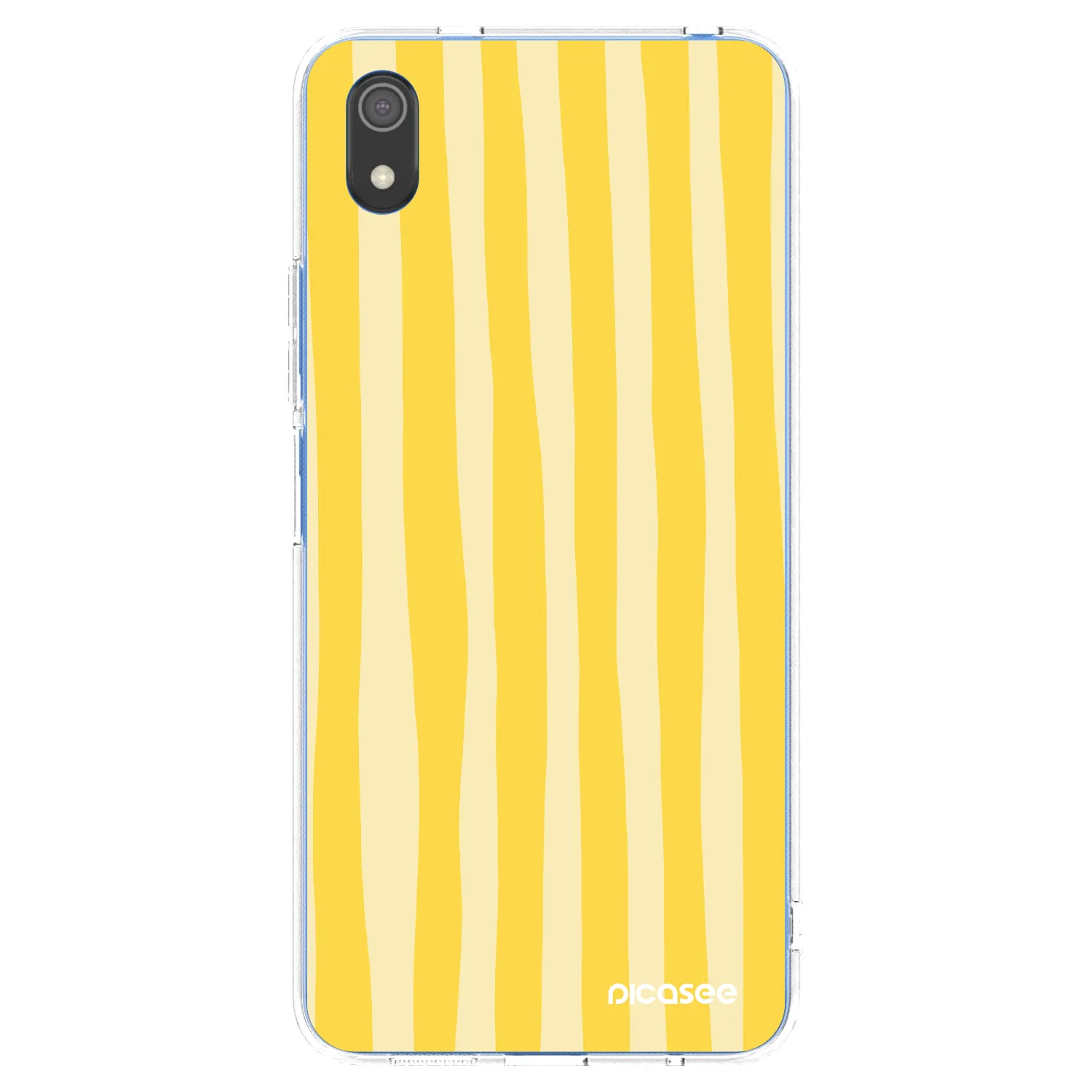 Picasee silikonski prozorni ovitek za Xiaomi Redmi 7A - Lines lemon