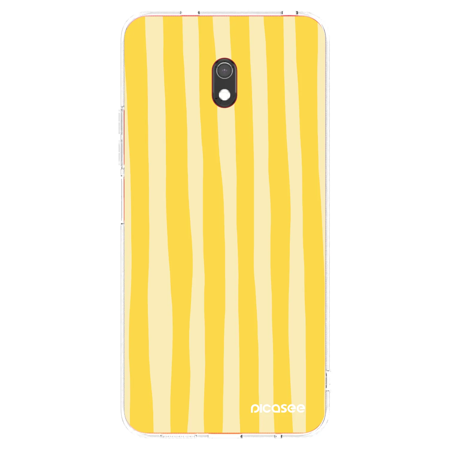 Picasee silikonski prozorni ovitek za Xiaomi Redmi 8A - Lines lemon