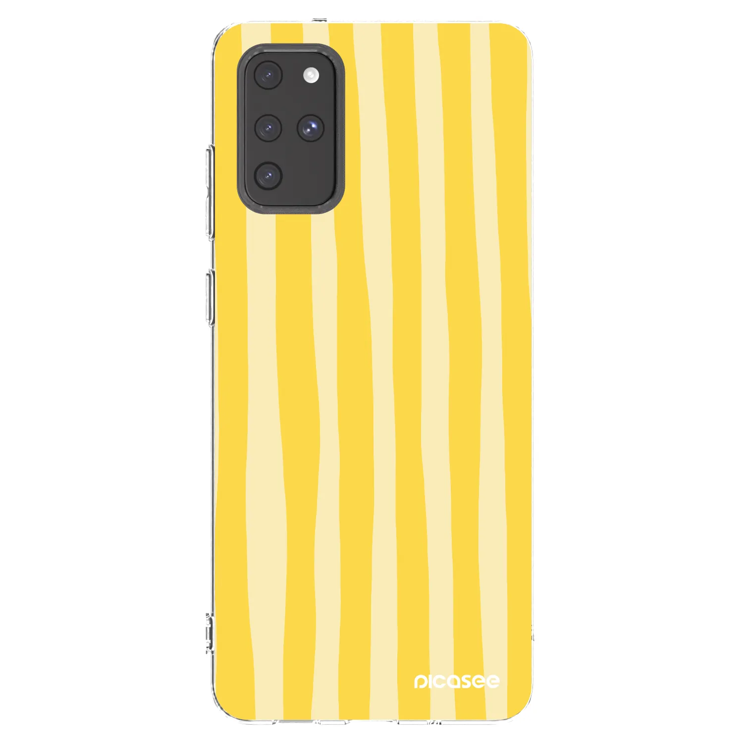 Picasee silikonski prozorni ovitek za Samsung Galaxy S20+ G985F - Lines lemon