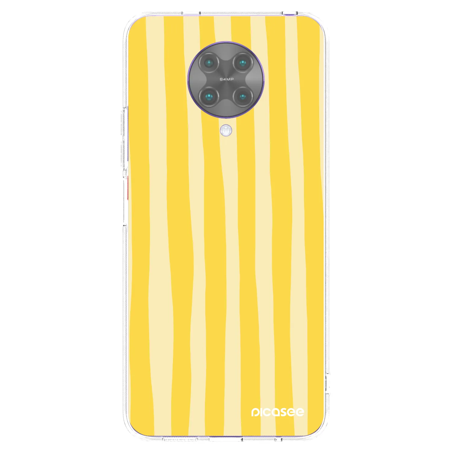 Picasee silikonski prozorni ovitek za Xiaomi Poco F2 Pro - Lines lemon
