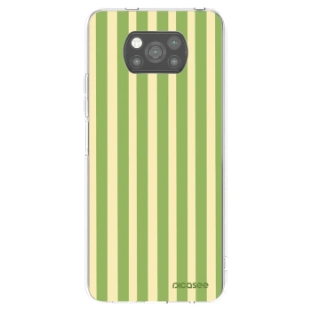 Picasee silikonski črni ovitek za Xiaomi Poco X3 - Lines Matcha