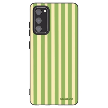 Picasee silikonski črni ovitek za Samsung Galaxy S20 FE - Lines Matcha