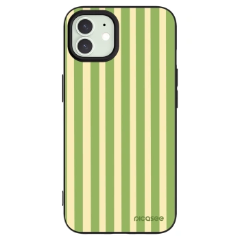 Picasee silikonski črni ovitek za Apple iPhone 12 Pro - Lines Matcha