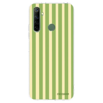 Picasee silikonski prozorni ovitek za Realme 6i - Lines Matcha