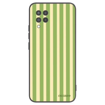 Picasee silikonski črni ovitek za Samsung Galaxy A42 A426B - Lines Matcha