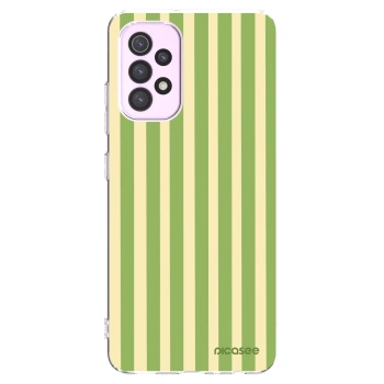 Picasee silikonski prozorni ovitek za Samsung Galaxy A32 5G A326B - Lines Matcha