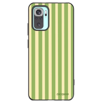 Picasee silikonski črni ovitek za Xiaomi Redmi Note 10 Pro - Lines Matcha