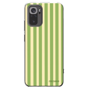 Picasee silikonski prozorni ovitek za Xiaomi Redmi Note 10S - Lines Matcha