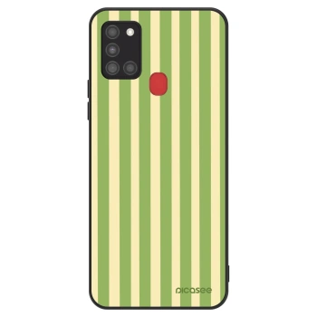 Ovitek za Samsung Galaxy A21s - Lines Matcha
