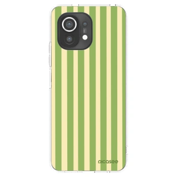 Picasee silikonski prozorni ovitek za Xiaomi Mi 11 - Lines Matcha
