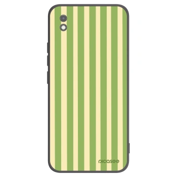 Picasee silikonski črni ovitek za Xiaomi Redmi 9AT - Lines Matcha