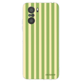 Picasee silikonski prozorni ovitek za Xiaomi Poco F3 - Lines Matcha